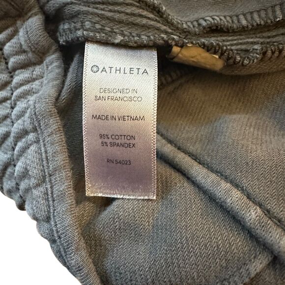 Athleta Dark Grey Drawstring Joggers with Zippered Pockets Size 8P - Picture 7 of 7